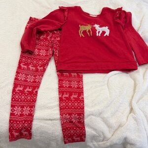 btween Red Reindeer Kids Matching Set